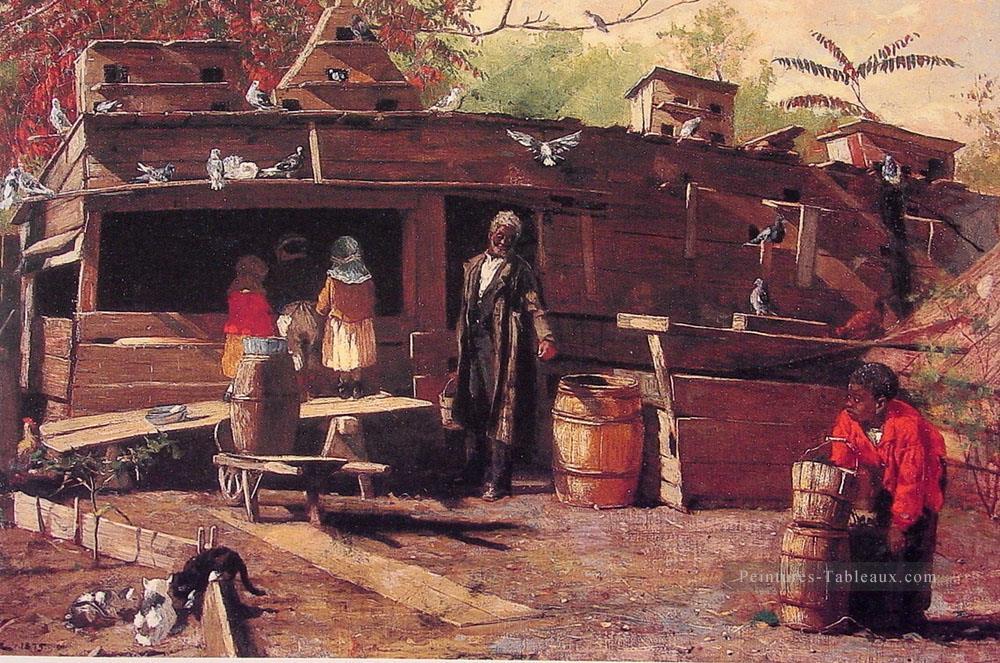 Uncle Ned à la maison réalisme peintre Winslow Homer Peintures à l'huile